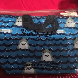 Shark party thermal tote!
